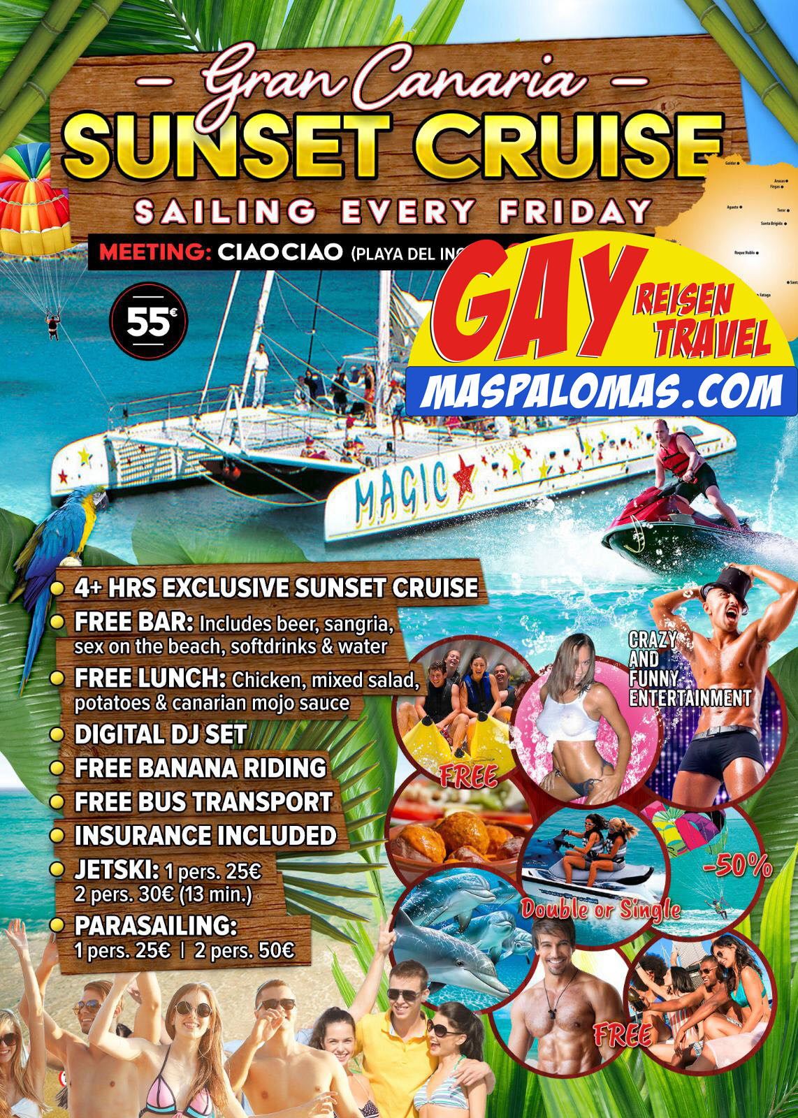 Gay&Lesbian Boat Trip Gran Canaria
