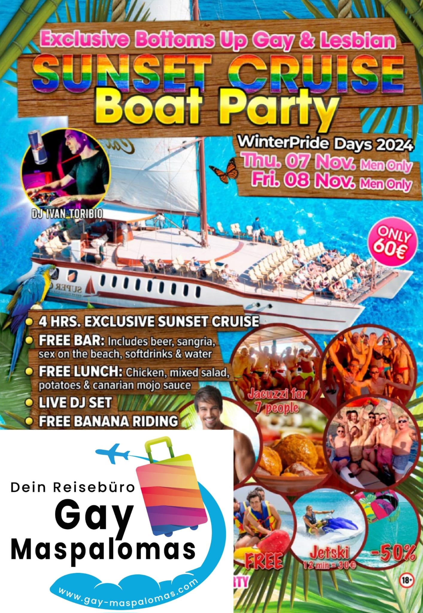 Gay Boat Party - Winter Pride Maspalomas 2024